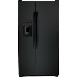 GE Appliances GE 36" Side By Side 25.3 cu. ft. Refrigerator, Glass in Gray | 69.88 H x 35.75 W x 34.75 D in | Wayfair GSS25GMPES