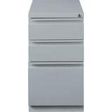 Lorell Fortress 20" Bbf Mobile Pedestal File-Charcoal Metal/Steel in Gray | 27.75 H x 15 W x 19.88 D in | Wayfair 79135