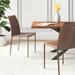 Mercury Row® Sokol Dining Chair Faux Leather/Upholstered in Brown | 35.8 H x 18.7 W x 23.63 D in | Wayfair B3B2CD7425F4469D9E634AD6494FD761