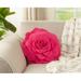 Felt Floral Round Throw Pillow Polyester/Polyfill in Pink Laurel Foundry Modern Farmhouse® | 4 H x 13 W x 13 D in | Wayfair