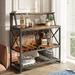 Steelside™ Mori 39" Display Wine Rack, Industrial Home Bar w/ Wine Storage Wood in Brown | 41.73 H x 15.75 D in | Wayfair