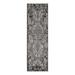 Black/Gray 24 x 0.16 in Area Rug - Winston Porter Christine Oriental Light Gray/Black/White Indoor/Outdoor Area Rug Polypropylene | Wayfair