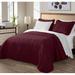 Latitude Run® Microfiber Reversible 3 Piece Coverlet/Bedspread Set Microfiber in Red | King | Wayfair 4097B2831771411EA14C8C1863B33220