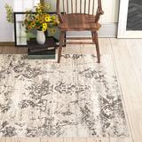 White 79 x 0.32 in Area Rug - Gracie Oaks Shockley Faded Floral Performance Beige Rug, Synthetic | 79 W x 0.32 D in | Wayfair