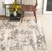 White 96 x 0.32 in Area Rug - Gracie Oaks Shockley Faded Floral Performance Beige Rug, Synthetic | 96 W x 0.32 D in | Wayfair