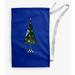 The Holiday Aisle® Crazy Christmas Christmas Laundry Bag Fabric in White/Blue | 36 H in | Wayfair 025AEF907741490B8899B662E2B27365