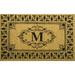 World Menagerie Byrdstown Letter Non-Slip Outdoor Door Mat Coir, Ceramic in White | Rectangle 3' x 6' | Wayfair 7C9EE977144547C2A89F131028C609B6