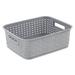Sterilite Plastic Basket Plastic in Gray | 5.5 H x 12 W x 15 D in | Wayfair 12 x 12726A06
