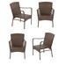 Outdoor Garden Patio Furniture 4PC chair set