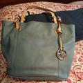 Michael Kors Bags | Authentic Michael Kors Small Tote Bag. | Color: Blue/Tan | Size: Os