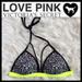 Pink Victoria's Secret Swim | Nwot Vs Pink Strappy Triangle Bikini Top | Color: Black/White | Size: Xs