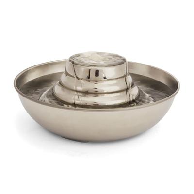 EveryYay Get Fresh Tiered Stainless Steel Deluxe Pet Fountain, 96 oz.