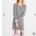 Madewell Dresses | Madewell Ribbed Bubble-Sleeve Dress | Color: Gray | Size: L