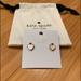 Kate Spade Jewelry | Kate Spade Earrings Nwot | Color: Gold/White | Size: Os