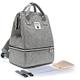 Goldwheat Breast Pump Bag Backpack Insulated Lunch Bags for Working Mothers,Gray