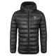 Chelsea FC Official Football Gift Mens Quilted Hooded Winter Jacket Black XXL