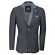 XPOSED of London Classic Men’s Tweed Country Blazer Retro Checks Smart Tailored Fit Vintage Styled Suit Jacket [AMZCH-BLZ-VITORI-A4-BLUE-42]
