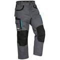 Uvex Tune-up Long Work Trousers for Kids - Long Cargo Trousers with Abrasion-resistant Knee Reinforcements - Grey - 128