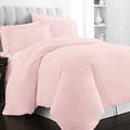 400 Thread Count Cotton Single-Duvet-Cover-Set Light Pink, 100% Long Staple Cotton Single Bedding Sets, Luxury Soft Sateen Single Quilt-Cover (100% Single Bed Duvet Cover Set)