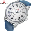 Naviforce – montre de sport pour hommes Top marque de luxe avec bracelet en cuir horloge à Quartz