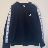 Adidas Shirts & Tops | Adidas Crew Neck Sweatshirt | Color: Black/White | Size: Lb