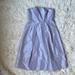 J. Crew Dresses | J Crew Silver Strapless Dress Sz 0 | Color: Silver | Size: 0