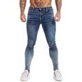 GINGTTO Mens Jeans Skinny Stretch Denim Jeans for Men Slim Fit Blue Jeans Men 28 Waist 30 Leg