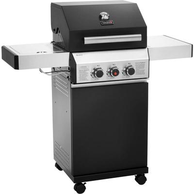 Black 2+1 Gasgrill mit Seitenbrenner Gasgrill 2 Brenner Matt Schwarz - Taino