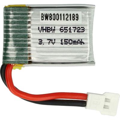 Vhbw - Akku kompatibel mit jjrc H8 Mini, H48 Modellbau (150mAh, 3,7V, Li-Polymer, 25 x 17,5 x 7,6 Image