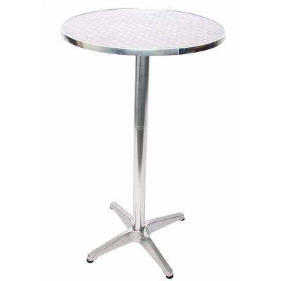 HHG - Alu-Stehtisch höhenverstellbar 70/110cm, Ø=60cm klappbar, Fuß mit Betoneinguss Image