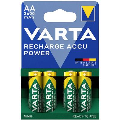 RECH.AC.Power AA2600mAh BLI4 Mignon (AA)-Akku NiMH 2600 mAh 1.2 v 4 St. - Varta Image