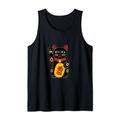 Magische schwarze Winkekatze Maneki-neko. Tank Top