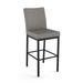 Darby Home Co Driggers Counter & Bar Stool Upholstered/Metal in Gray/Black/Brown | 44.5 H x 17.5 W x 22.75 D in | Wayfair