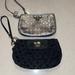 Coach Bags | Black And Silver Coach Wristlets | Color: Black/Silver | Size: 9” X 5” And 7.5” X 5”