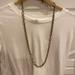 J. Crew Jewelry | J Crew Brushed Gold And Rhinestone Link Necklace | Color: Gold | Size: Os