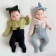 Ensemble pull et leggings en coton trempé pour bébé fille vêtements pour nouveau-né de 0 à 2 ans