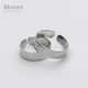 Modian-Bague d'amoureux en argent regardé 925 minimaliste pour hommes et femmes bague large