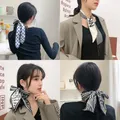 Bandeau écharpe en soie multi-usages pour femmes et filles accessoires de couvre-chef multi-style
