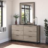 Atria 6 Drawer Dresser with Mirror by Bush Furniture