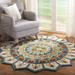 SAFAVIEH Handmade Novelty Fatma Mandala Wool Rug