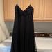 Zara Dresses | Flowy Midi Zara Dress. Black. Size M | Color: Black | Size: M