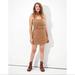 American Eagle Outfitters Dresses | American Eagle Corduroy Belted Mini Dress | Color: Cream/Tan | Size: Xl - Tall