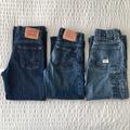 Levi's Bottoms | 3 X Kids Jeans. Size 7, Size 6, Levi’s & Oshkosh | Color: Blue | Size: Various