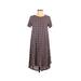 Lularoe Casual Dress - Midi: Burgundy Dresses - Women's Size 2X-Small