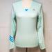 Adidas Tops | Adidas Womans Medium Turquoise Long Sleeve Athletic Top | Color: Blue | Size: M