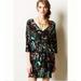 Anthropologie Dresses | Anthropologie Maeve Petal Palette Mini Dress / Tunic | Color: Black/Green | Size: Xs