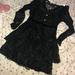 Zara Dresses | Nwt Zara Women Laces Dress Long Sleeves Xs | Color: Black | Size: Xs