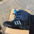 Adidas Shoes | Kids Addidas Lace Up Boots | Color: Black/Blue | Size: 4bb