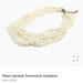 J. Crew Jewelry | J. Crew Pearl Twisted Hammock Necklace | Color: Gold | Size: Os