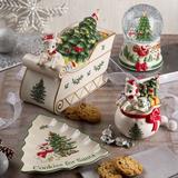 Spode Christmas Tree Rudolph Snow Globe Glass/Mercury Glass | 9.25 H x 6.35 W x 6.35 D in | Wayfair 1756311